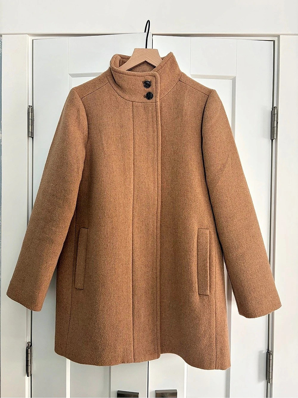 J.Crew Factory City Coat Wool Blend Size 10